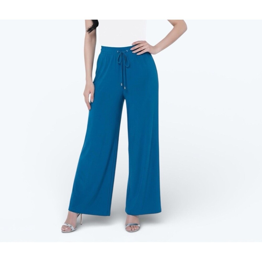 New York & co Women’s Pants Size XL Blue Stretch Knit Polyester Spandex